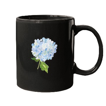 Discover Blue hydrangea watercolor flower Active Mugs