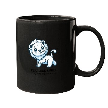Discover Fearless lion cub Mugs