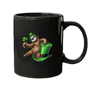 Discover St. Patrick's Day Penguin with Clover and Hat Mugs