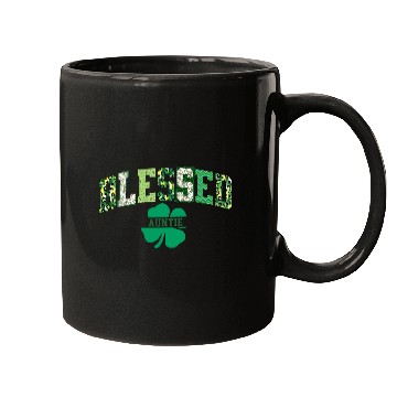 Discover Blessed Auntie St Patricks Day Spring and Summer Mugs