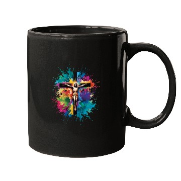 Discover Jesus Christ On Cross Happy Easter Mugs