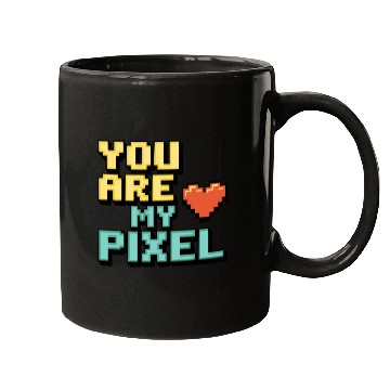 Discover Gamer Valentine's Pixel 8-bit Gaming Couple Mugs
