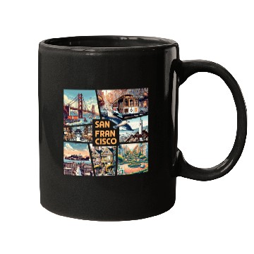 Discover USA CITY - SAN FRANCISCO - TRAVEL - 1 Mugs