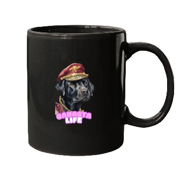 Discover Gangsta Life Back Labrador 2 Mugs