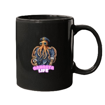 Discover Gangsta Life Octopus Mugs
