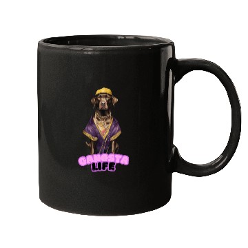 Discover Gangsta Life Chocolate Labrador Mugs