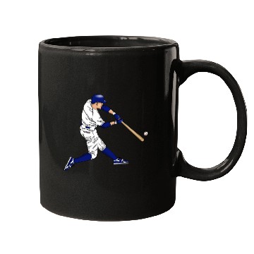 Discover baseball player hitting ball with bat Mugs