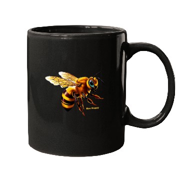 Discover Bee Happy Mugs