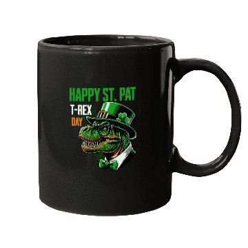 Discover Funny T-Rex St.Patrick's Day Irish Celebration Mugs