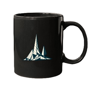Discover Minimalist Geometric Mountain Design Mugs