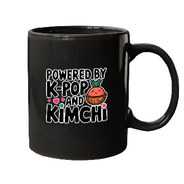 Discover Powered By K-Pop And Kimchi Mugs