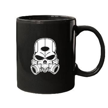 Discover Mechanical Skull Art – Bold Cyberpunk Graphic Mugs