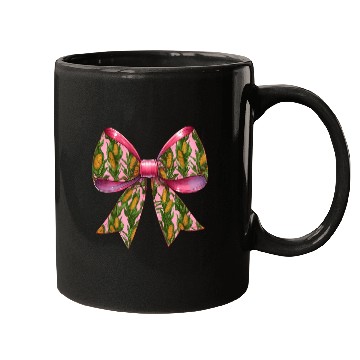 Discover Coquette Bow Corn Pattern Farmer Farming Mugs