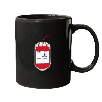 Discover B Positive Blood Bag Mugs