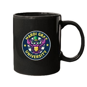 Discover Mardi Gras University Crawfish Men's Mardi Gras Mugs