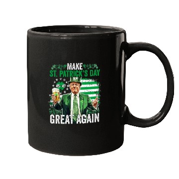 Discover Make St Patricks Day Great Again Funny Trump Mugs