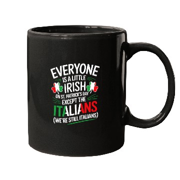 Discover Italian St Patrick Day Funny Irish Shamrock Mugs
