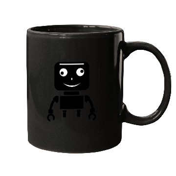 Discover Cute Minimalist Robot Mugs
