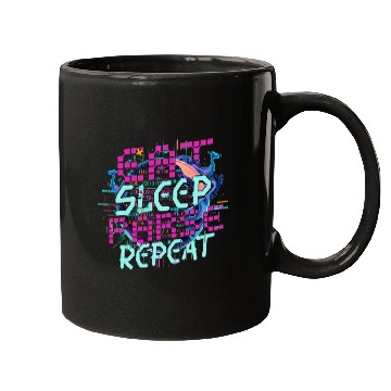 Discover Computer Linguist Eat Sleep Parse Repeat Mugs