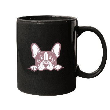 Discover French Bulldog Frenchie Sweet Face Pink Mugs