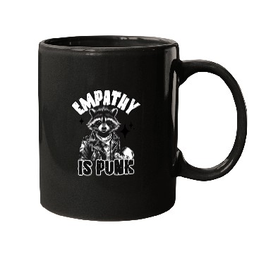 Discover Empathy is PUNK Raccoon Mugs