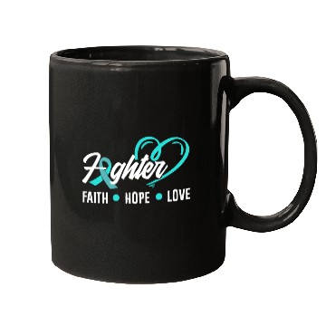 Discover PTSD Awareness Faith Hope Love Fighter Mugs