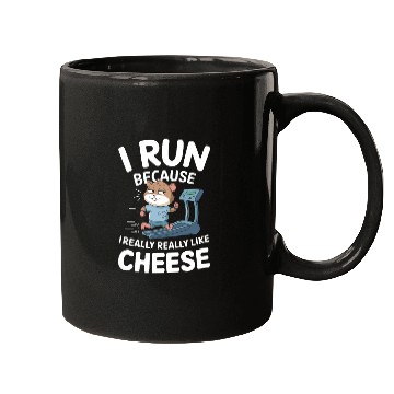 Discover I Run Because I Really Really Like Cheese Mugs
