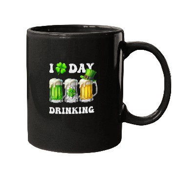 Discover I Love Day Drinking Beer Shamrock St Patrick’s Day Mugs