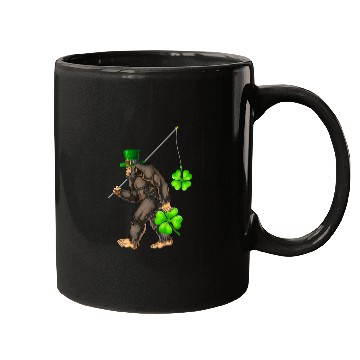 Discover St Patricks Day Bigfoot Sasquatch Irish Mugs