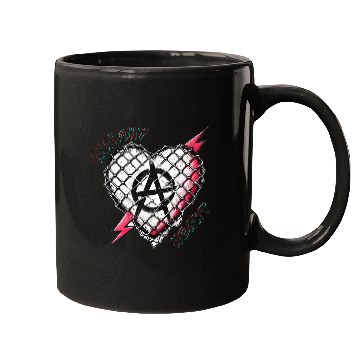 Discover Anarchy Heart - Gothic Love Mugs
