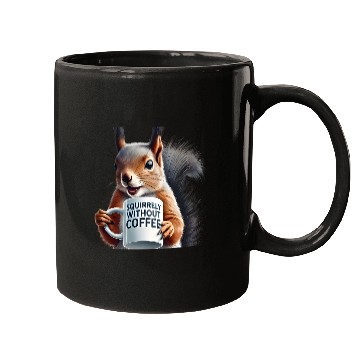 Discover Sassy Squirrel Needs Coffee Mugs
