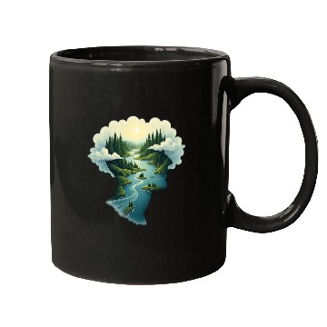 Discover Nature’s Mind – A Green Perspective Mugs