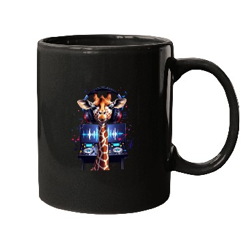 Discover DJ Giraffe: Vibrant Beats Mugs