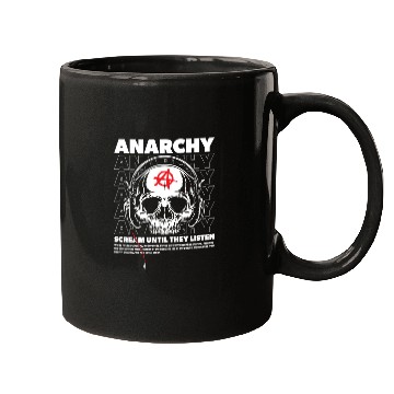 Discover Anarchy Scream Until They Listen Punk Mugs