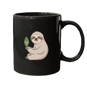 Discover Taurus Zodiac Sloth Embracing Serenity Mugs