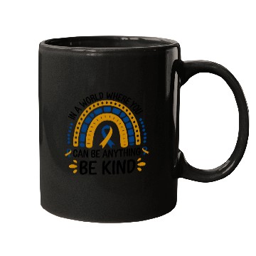 Discover Be Kind Rainbow World Down Syndrome Awareness Day Mugs