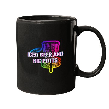 Discover Iced Beer and Big Putts Disc Golf Beer Lover Mugs