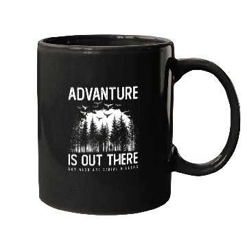 Discover Crime Serial Killer True Crime Satire Hiking Mugs