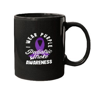 Discover I Wear Purple Pediatric Stroke Awareness Mugs