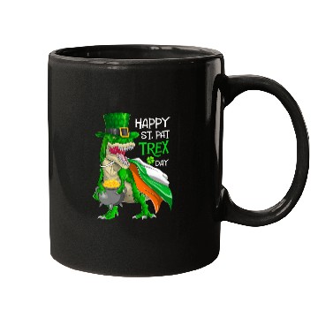 Discover Dinosaur St Patricks Day Happy St Pat Trex T rex Mugs