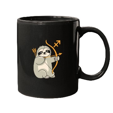 Discover Sagittarius Zodiac Sloth Archer Adventure Mugs
