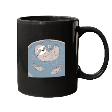 Discover Relaxing Pisces Zodiac Sloth Embracing Serenity Mugs