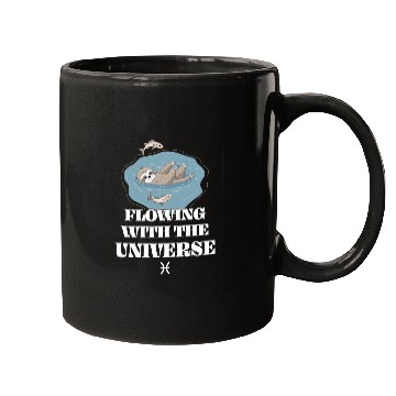 Discover Pisces Zodiac Sloth Flowing With The Universe Mugs