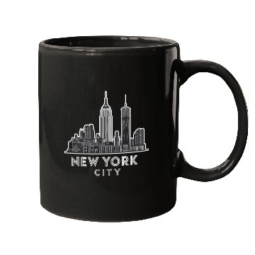 Discover New York City Skyline Art Deco Style Iconic Mugs