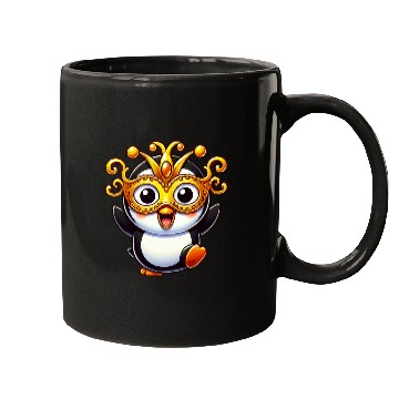 Discover Mardi Gras Penguin Mask Carnival Costume Mugs