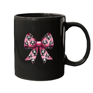 Discover Coquette Bow Great Dane Dog Mom Pattern Pink Mugs