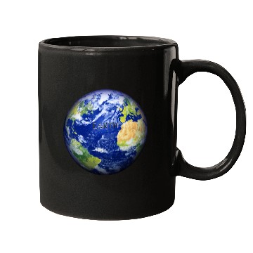 Discover Planet Earth – Realistic Globe Environmental Art Mugs