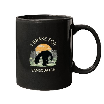 Discover Funny Samsquatch Bigfoot Cryptid Camping Mugs