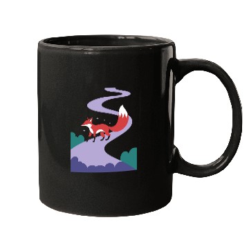 Discover Whimsical Escapism: Fox Forest Path Mugs