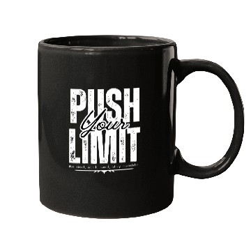 Discover Push Your Limit – Motivational Gym Design Mugs